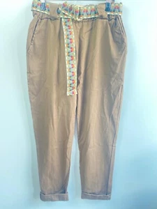 Damen Italy Hose Cheri Jogpants Stoffhose vintage Jogginghose Taupe Braun Eu 50 - Bild 1 von 10