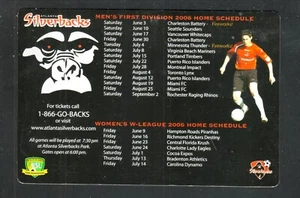 Atlanta Silverbacks--2006 Home Magnet Schedule--USL 1st Division/W-League - Picture 1 of 1