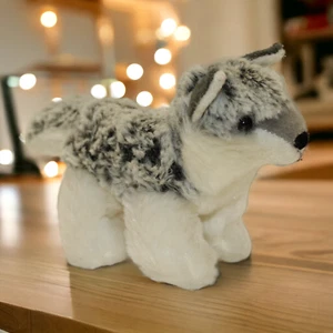 St. Nicholas Square by Kohls Husky Dog Gray White Plush Stuffed Animal Toy 2013 - Picture 1 of 8