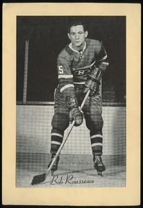 1944-64 Bee Hive Hockey Photos (Group 2) Bob Rousseau #NNO - Montreal Canadiens