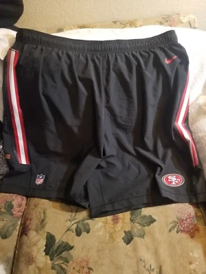 SAN FRANCISCO 49ERS PERFORMANCE SHORTS - 3XL - NIKE DRI-FIT - TEAM ISSUE  - Image 1 of 4