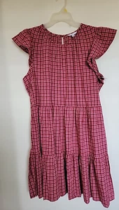 Time And Tru Plaid Button-Down Tiered Shirt Dress XXL 20 Pockets Cowgirl NEW - Picture 1 of 3