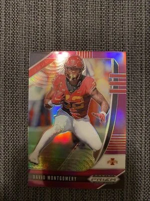 2020 Panini Prizm Draft Picks David Montgomery Purple Prizm #27 Bears - Image 1 of 2
