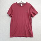 Abercrombie & Fitch Men Shirt Medium Red Y2k Muscle Logo Embroidered Tee