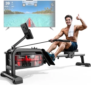 Rudergerät Für Zuhause, Wasser Rudergeräte Mit Bluetooth Boardcomputer, Rudermas - Bild 1 von 8