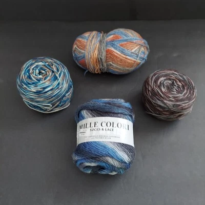 Mixed Lot High End Sock Yarn Various Makers Wool/Nylon/Mohair+ Hand Dyed - Image 1 of 4