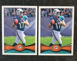 2 Card Lot 2012 Topps Ryan Tannehill Rookie Card RC #134 Dolphins TITANS - Picture 1 of 4