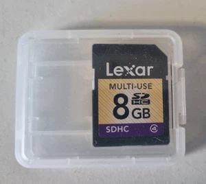 Lexar 8GB SD Memory Card SDHC - Picture 1 of 1