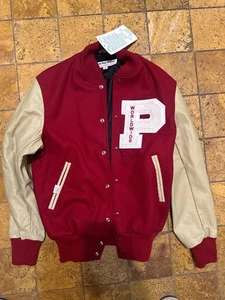 NEW Vintage Worldwide Pants David Letterman Late Show wool varsity jacket size S - Picture 1 of 6