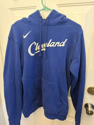Nike Cleveland Cavaliers City Edition Blue NBA Hoodie Cavs Pullover Medium  - Image 1 of 2