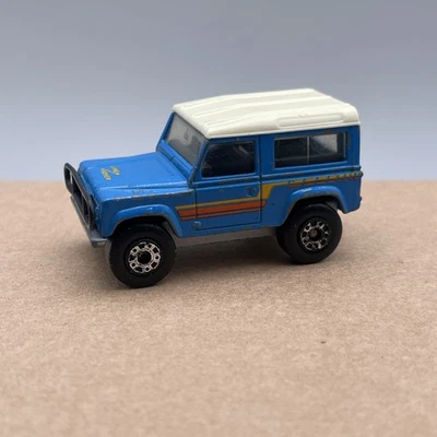 MATCHBOX Land Rover NINETY 90 Blue White 1987 1:62 DIECAST  Car Vintage #P - Image 1 of 4