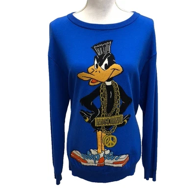 Moschino Couture Daffy Duck Wool Sweater Jumper Womens Medium Looney Tunes - Image 1 of 4