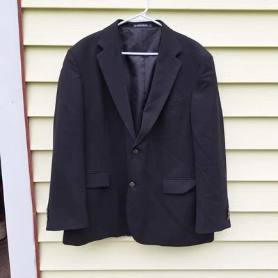 Dockers Blazer Men's Size 44R Black 2 Button Sports Jacket Y2K Preppy Old Money - Image 1 of 4