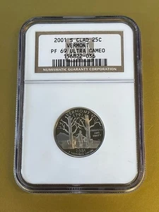 2001-S Vermont State Quarter - NGC PF69 ULTRA CAMEO - Picture 1 of 2