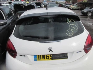 2016 PEUGEOT 208 GENUINE BARE REAR TAILGATE IN WHITE EWPB **WITHOUT SPOILER** - Picture 1 of 4