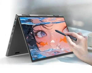 NEW Laptop 28 inch 32G ddr4 1TB SSD 14 inch 2 in 1 10 Points Touch Dual Screen - Picture 1 of 24