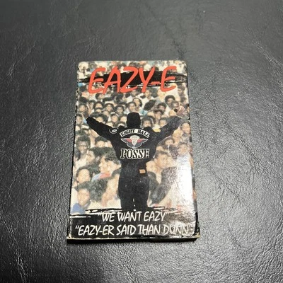 Eazy E We Want Eazy Eazy-er Said Then Dunn Cassette Tape 2 Tracks Very Rare! - Image 1 of 4