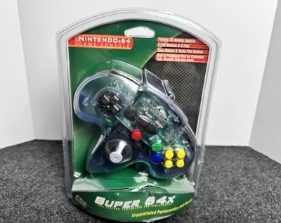 Nintendo 64 Game Controller Blue Pelican Accessories Super 64X New - Rare 1997 - Image 1 of 4
