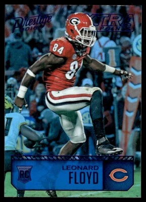 2016 Panini Prestige Xtra Points - Blue Leonard Floyd Rookie Chicago Bears #290 - Image 1 of 2