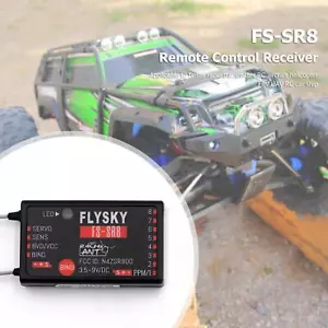 FLYSKY FS-SR8 2.4GHz 8CH Mini Receiver for RC Car Drone FS-ST8 Radio Transmitter - Bild 1 von 7