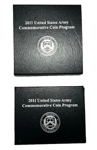 2011 United States Army Commemorative Silver Dollar & Half Dollar Proofs OGP - Picture 1 of 6