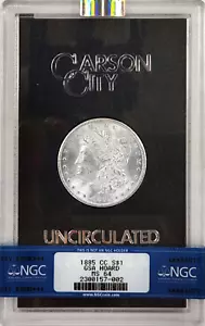 1885-CC Morgan Silver Dollar GSA Hoard NGC MS64 Comes with Box & CoA - Picture 1 of 2