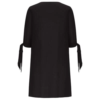 Lockeres Minikleid UK Damen Pailletten V-Ausschnitt Party Sommer Shirtkleid Cold Shoulder - Bild 1 von 4