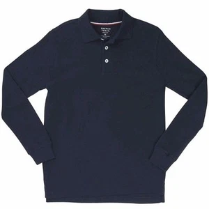 French Toast Boys Long Sleeve Polo School Uniform NAVY - size 4 - Picture 1 of 1