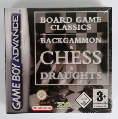 Game Boy Advance GBA Board Game Classics Backgammon Chess Draughts - New - Image 1 of 3