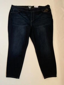 NWT Croft & Barrow Women's Plus Pull-on Rinse Wash Denim Skinny Jeans 24WS - Picture 1 of 9