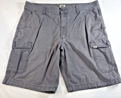 Pantalones Cortos Vans Cargo Para Hombre 38 Gris Algodón Bolsillos Verano Skateboarding Foto 1 de 4