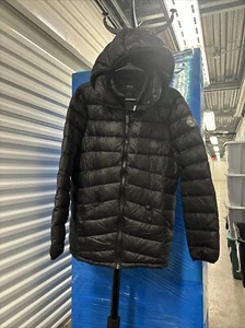 DKNY Damen Puffer Jacke Langarm Mantel Größe XL Farbe Schwarz - Bild 1 von 9