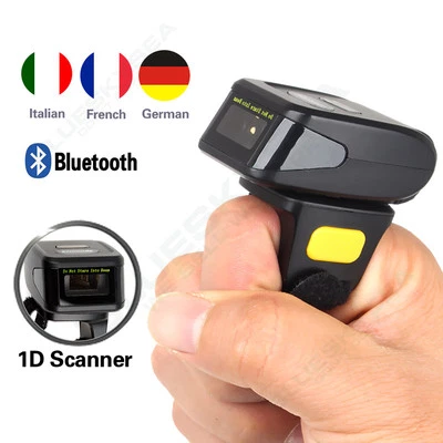 MJ Eyoyo Wearable Ring Finger Type Bluetooth Laser Barcode Scanner Reader Windows