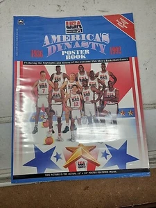 New 1992 Dream Team USA Basketball America's Dynasty Poster Book Michael Jordan  - Picture 1 of 6