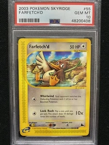 2003 Pokemon Skyridge Farfetch'd 55/144 PSA 10 Gem Mint - Picture 1 of 1