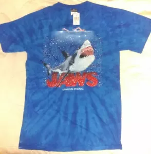 Authentisches Universal Orlando Jaws Jugend XL Hemd strukturiert Batik - Bild 1 von 4