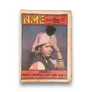 NME OCTOBER 3 1981 ANNABELLA BOW WOW WOW HUMAN LEAGUE MEL BROOKS SIMPLE MINDS - Picture 1 of 2