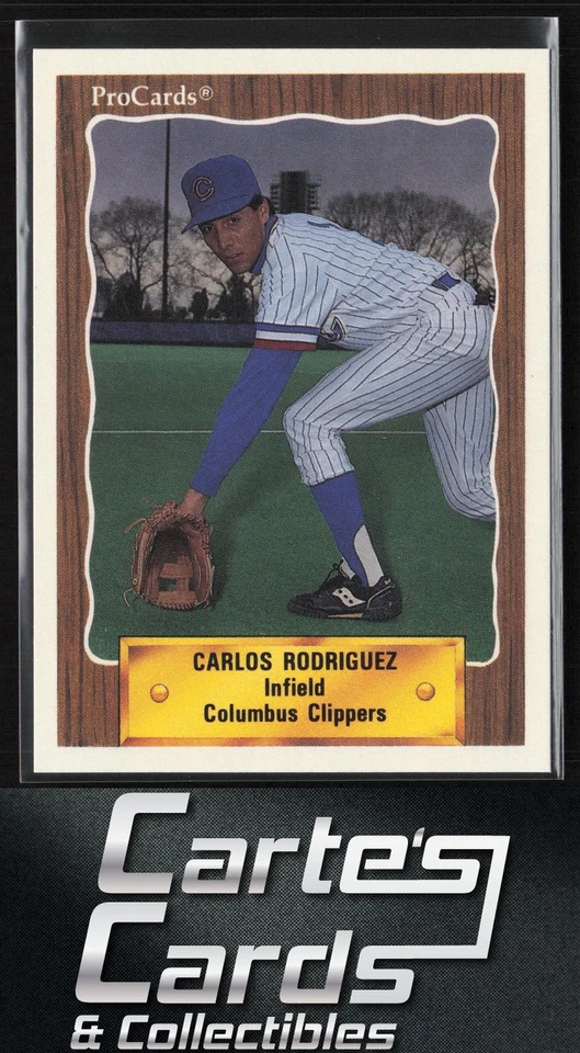 Carlos Rodriguez 1990 ProCards #683 Columbus Clippers - Image 1 of 2