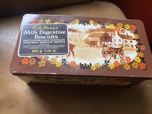 Bins Vintage cadburys tin Milk Digestives Biscuits  Biscuits Tin - Foto 1 di 11