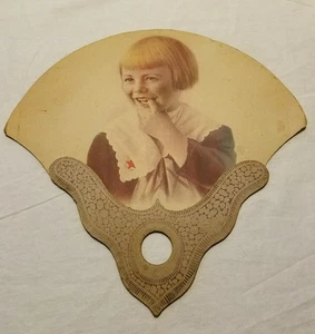 Vintage Spangles Advertising Hand Fan - Spangles Bakery ; Milford ILL - Picture 1 of 3