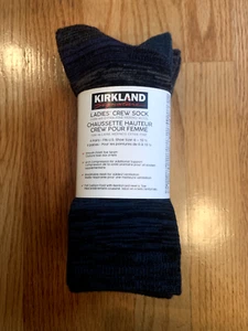 Kirkland Signature Ladies' 4 Pairs Merino Wool Blend Crew Sock Size 6-10.5 NWT - Picture 1 of 5