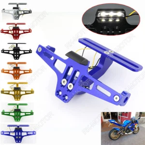 Soporte de matrícula adecuado para Kawasaki Ninja ZX-7R ZX-10R H2R ZX7R ZX10R - Imagen 1 de 26