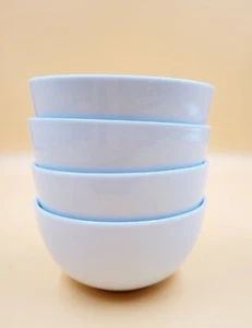 Williams Sonoma Design Crew Basics Cereal Bowls White Set of 4 NEW - Picture 1 of 3