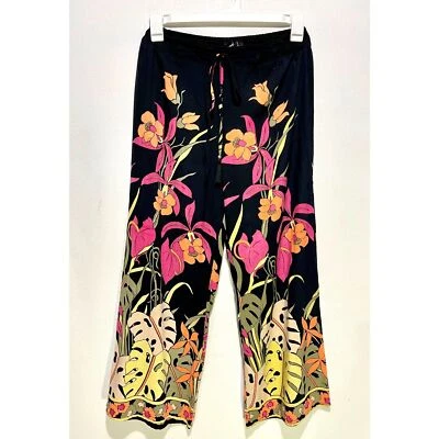 Angie Pull On Pantalones Cortos Floral Pierna Ancha Playa Vacaciones Resort Ropa Mujeres M Foto 1 de 4