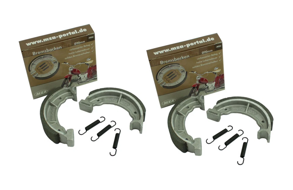 Simson 4 Bremsbacken 2x Bremsen SR2 SR2E SR 2 KR50 ORIGINAL Trommelbremse Bremse - Bild 1 von 1