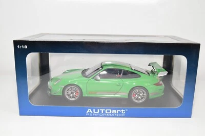 B61 1:18 AUTOART AUTO ART 78149 PORSCHE 911 997 GT3 GT 3 RS 4.0 GREEN MIB - Photo 1/4