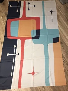 Retro Look Drapes 2 Panels Light Blocking 50” X 84” 1 Pair - Picture 1 of 6