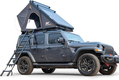 Tienda rígida Naturnest techo auto camping tienda con barras de equipaje para SUV Jeep Foto 1 de 4