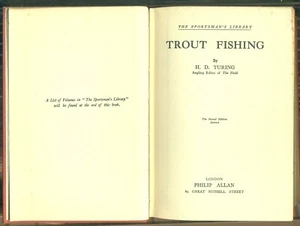 TROUT  FISHING  BY H D  TURING VOL V1 - SPORTSMANS' LIBRARY 2nd ed 1936 - Picture 1 of 4