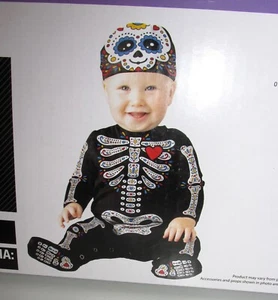 Disfraz Infantil LINDO 'Cráneo de Azúcar' (Talla 6-12 Meses) TOTALMENTE NUEVO CON ETIQUETAS - Imagen 1 de 2